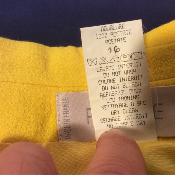 Womens Platine Wool Jacket made in France size medium - Picture 7 of 8